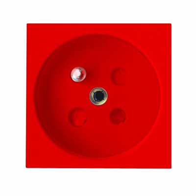 Toma de DATOS con puesta a tierra con llave de 45 x 45 mm inclinada 45 grados respecto al eje