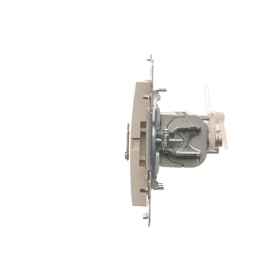 Toma de ordenador doble RJ45 categoría 6, apantallada, con guardapolvo (módulo) crema