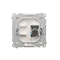 Toma de ordenador individual RJ45 cat.6 con guardapolvo (módulo) blanco