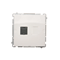 Toma de ordenador individual RJ45 cat.6 con guardapolvo (módulo) blanco