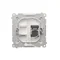 Toma de ordenador individual RJ45 cat.6 con guardapolvo (módulo) blanco