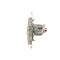 Toma de ordenador individual RJ45 categoría 6, apantallada, con cubierta antipolvo (módulo) color crema