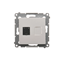 Toma de ordenador individual RJ45 categoría 6 con guardapolvo (módulo) blanco