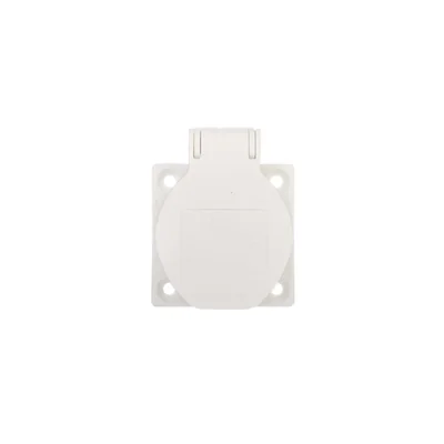 Toma de panel 2P+Z 16A 230V blanco IP54