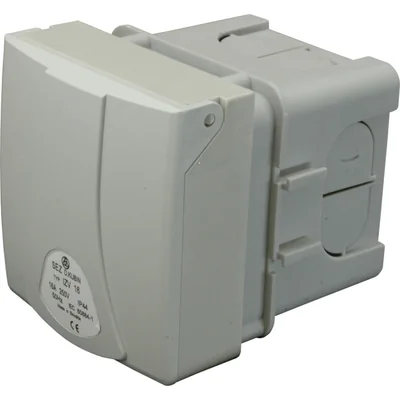 Toma de panel recta 32A 5p IP44 con caja de empotrar