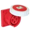 Toma de panel recto IP67 32A 400V 3P+Z 75x75mm TWIST