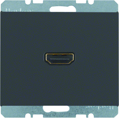 Toma HDMI K.1 con conexión de 90°, antracita