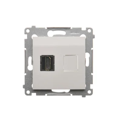 Toma HDMI (módulo) blanca