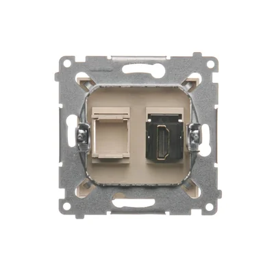 Toma HDMI (módulo) crema