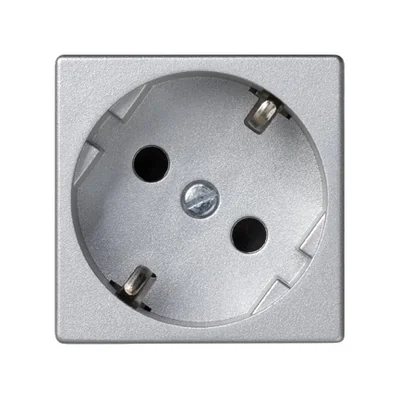 Toma K45 con schuko 16A, 230V, conectores rápidos, aluminio