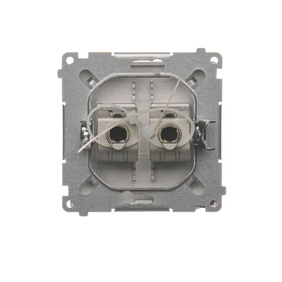 Toma ordenador RJ45 cat.6, doble blindaje inox metálico