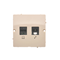 Toma ordenador SIMON BASIC RJ45 categoría 5e + toma (módulo) teléfono RJ11 beige