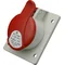 Toma panel acodada 16A 5p IP44