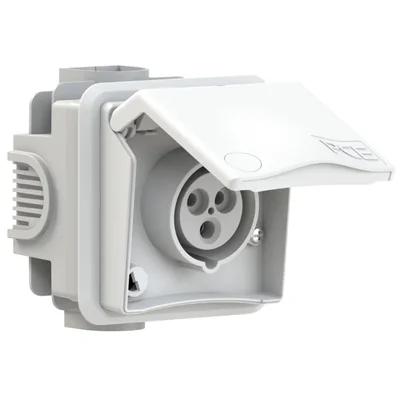 Toma pasante de empotrar 16A 2P+Z 230V