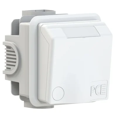 Toma pasante de empotrar 16A 2P+Z 230V