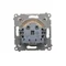 Toma schuko con persianas (módulo) 16A, 250V, conectores rápidos, crema