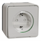 Toma schuko MUREVA STYL IP55 2P+PE blanco