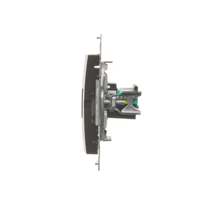 Toma telefónica doble RJ12 (módulo), marrón metalizado mate