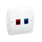 Toma telefónica RJ12 + toma ordenador RJ45, categoría 5 para RJ45, blanco