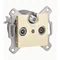 Toma TV-RD-SAT color crema