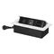 Tomas de corriente empotradas en la encimera con borde plano fresado, cargador USB y cable de 1,5 m, 2x2P+Z, 2xUSB (tipo A+C; 3,6 A), blanco
