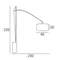Tonale floor lamp white