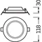 Тонкий світильник DN105 6W 4000K WT IP20