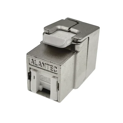 Tool-less RJ45 keystone module STP cat.6A PoE++ ALANTEC - INTERTEK quality test (USA) - IMPROVED TRANSMISSION PARAMETERS