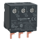 Top-mounted current limiter for GV motor breaker