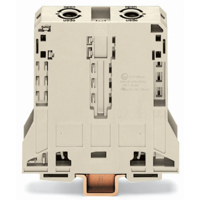 TOPJOBS 2-Conductor Ex e II Through Terminal Block 95mm2 Light Grey