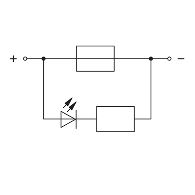 TOPJOBS 2-wire fused terminal block 6mm² grey