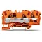 TOPJOBS 3-Leiter Ex e II 6 mm2 Durchgangsklemmenblock Orange
