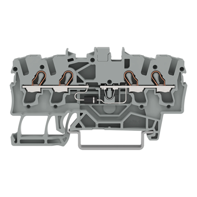 TOPJOBS 4-wire terminal block 2.5mm² gray diode