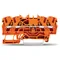TOPJOBS 4-wire terminal block 2.5mm² orange 100pcs