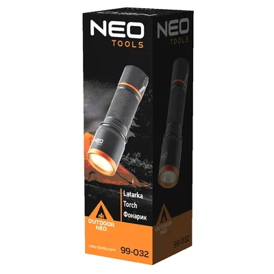 Torcia a batteria con 3 batterie AA e LED COB da 200 lm.