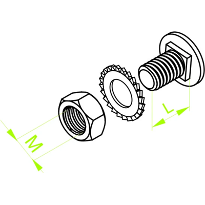 Tornillo cabeza seta SGM8x12