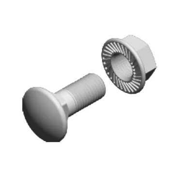 Tornillo de cabeza de hongo SGKFM8x20 + tuerca dentada (juego)