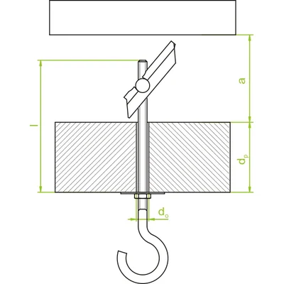 Tornillo de trinquete SZHM6x100
