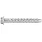 Tornillo galvanizado para hormigón 6,3x50mm con cabeza hexagonal y arandela, 100 uds.