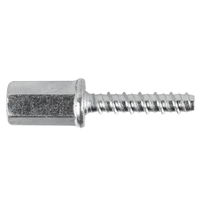 Tornillo galvanizado para hormigón con cabeza con rosca interior M6 7,5x35mm