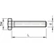 Tornillo hexagonal SKS 10x80 F con tuerca y arandela