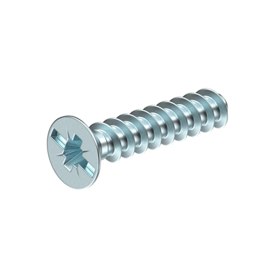 Tornillo para montaje de equipos en cajas de empotrar y para paneles de pared, longitud 15 mm ZA 15-GS-S