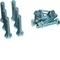 Tornillos M12x60mm, para rieles de cobre 50x10, 50 unidades.