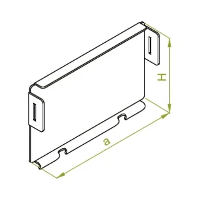Торцева кришка сітчастого лотка ZKLS100H60