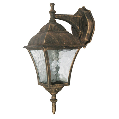 TOSCANA Outdoor wall lamp antique gold down