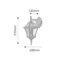 TOSCANA Outdoor wall lamp antique gold down