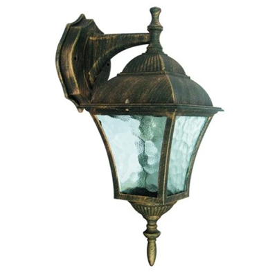 TOSCANA Outdoor wall lamp antique gold down