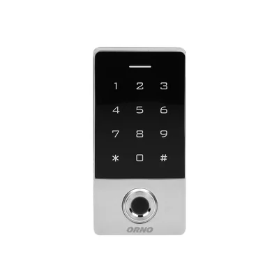 Touch code lock with proximity card and key fob reader and fingerprint reader, IP68, 1 relay 3A