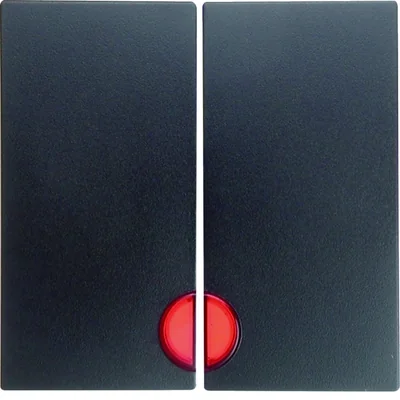 Touches avec lentille rouge, anthracite