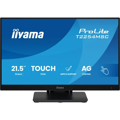 Touchscreen Monitor 22" POS iiyama T2254MSC-B2AG FHD 4ms IPS /HDMI DP/ Speakers, PalmRejection, AntiGlare, NFC/RFID, LED strip